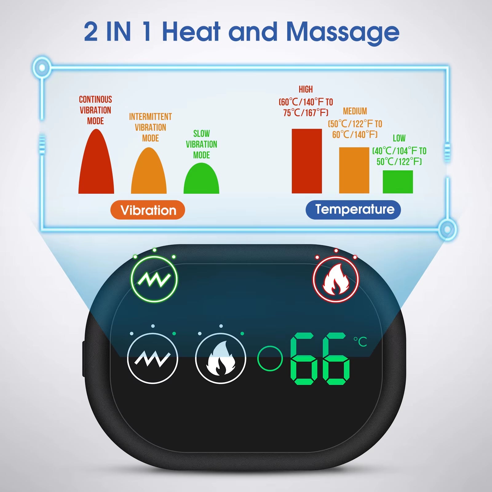 Electric Shoulder Massager Heating Pad Vibration Massage Support Belt Shoulder Thermal Brace