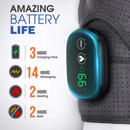 Electric Shoulder Massager Heating Pad Vibration Massage Support Belt Shoulder Thermal Brace